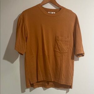 Uniqlo Brown Short Sleeve Tee Classic Crew